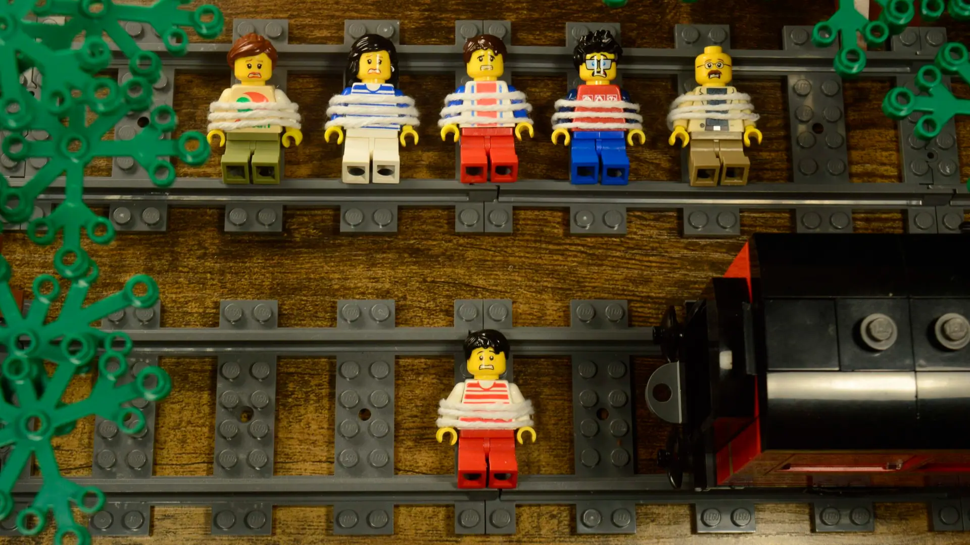 The Trolley Problem with Lego